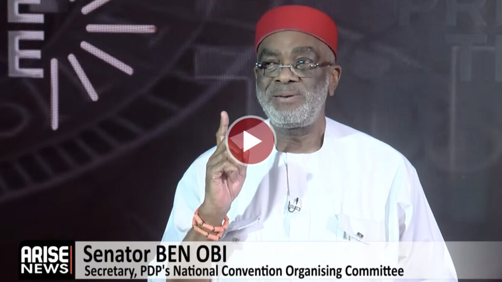 Ben Obi: PDP Convention Was Properly And Duly Constituted,Tinubu Must Draw The Line