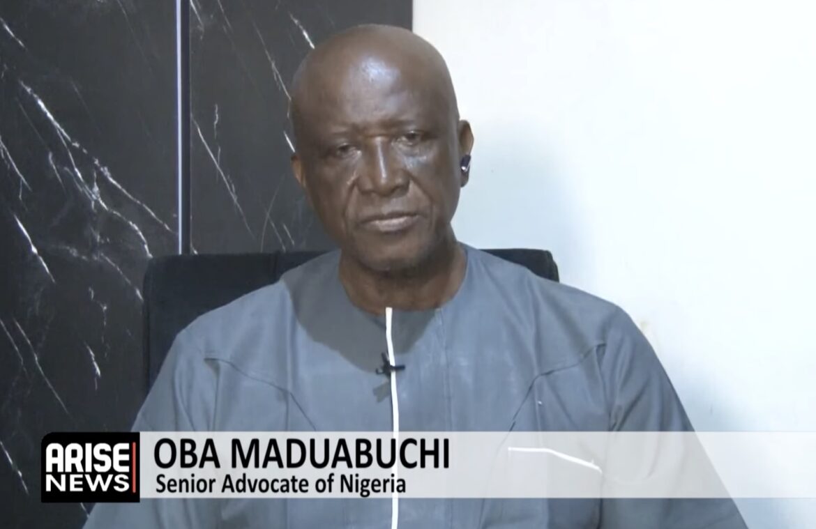 Oba Maduabuchi: Political Parties Should Strengthen Legal Departments Ahead Of 2027 Elections